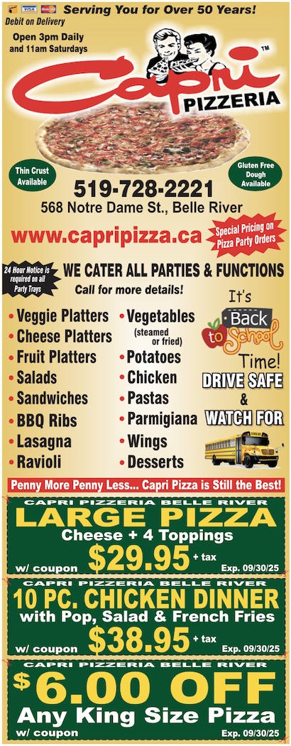 Read more about the article Capri Pizzeria – Belle River