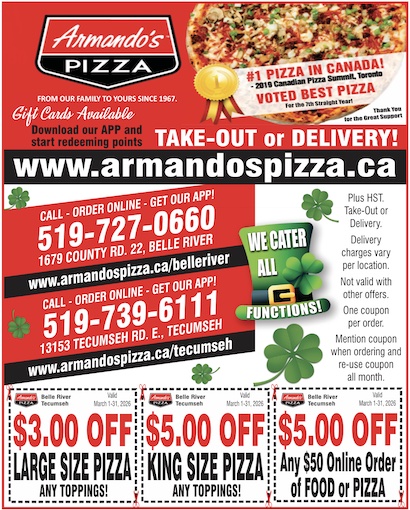Read more about the article Armando’s Pizza – Belle River