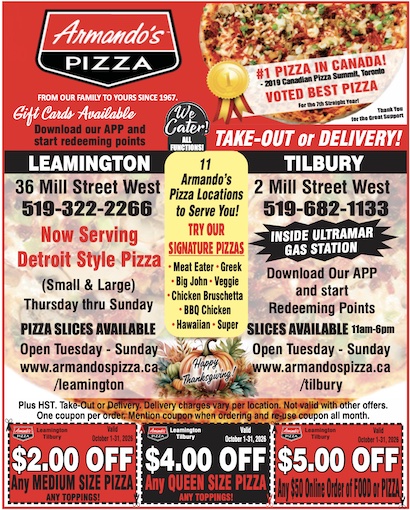 Read more about the article Armando’s Pizza – Tilbury & Leamington