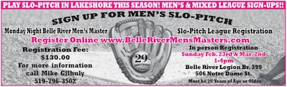 Read more about the article Belle River Men’s Masters Slo-Pitch League