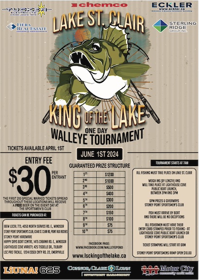 Read more about the article Lake St. Clair King of the Lake Walleye Tournament