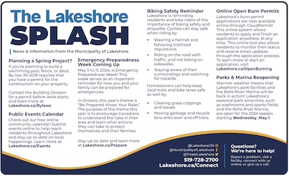 Read more about the article Municipality of Lakeshore (Splash)