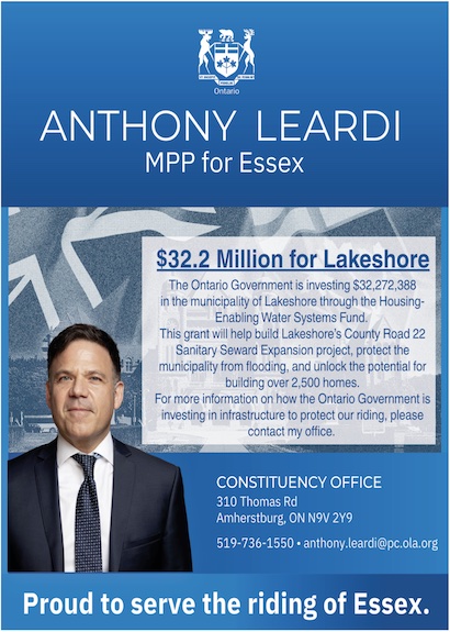 Read more about the article Office of Anthony Leardi, MPP Essex
