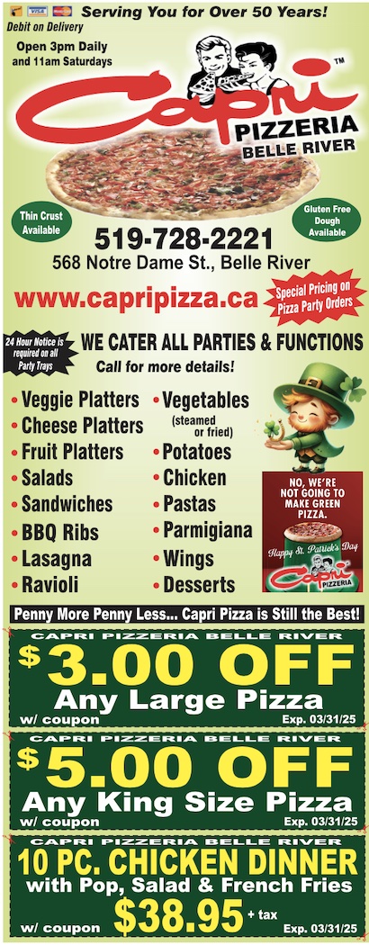 Read more about the article Capri Pizzeria – Belle River