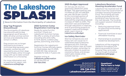 Read more about the article Municipality of Lakeshore (Splash)